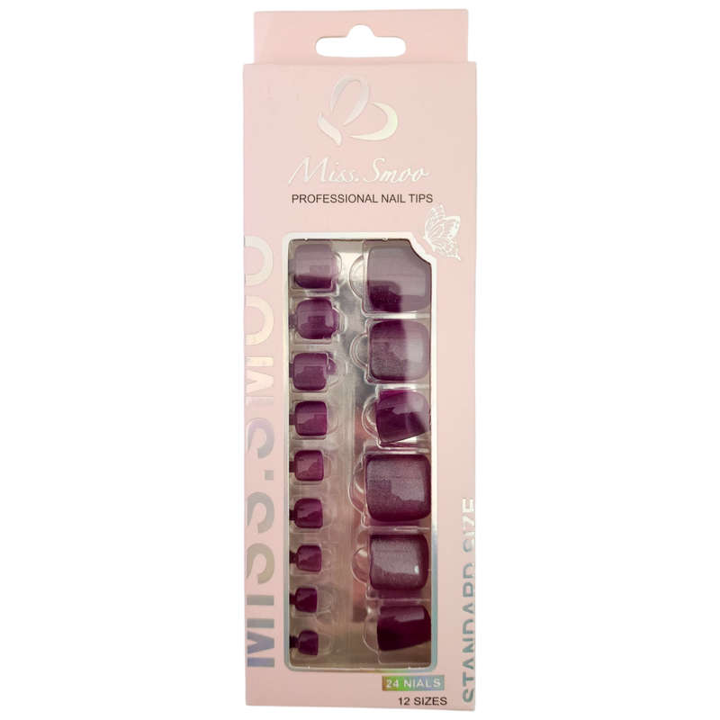 Press On Tips - Toe Tips - 24pcs
