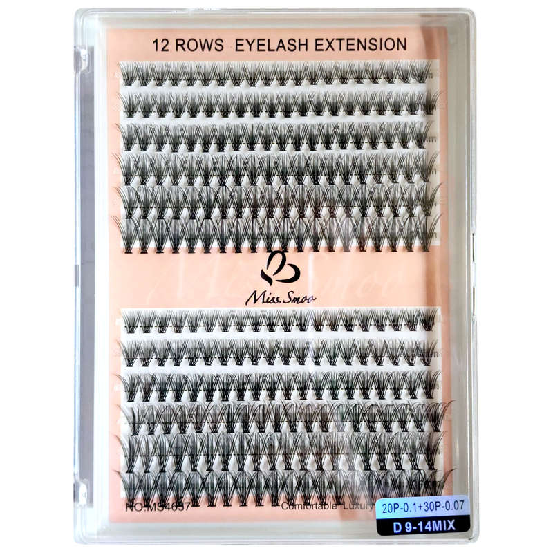 Eyelash Extension - 20P-0.10 & 30P-0.07 - D - 9-14mm Mix