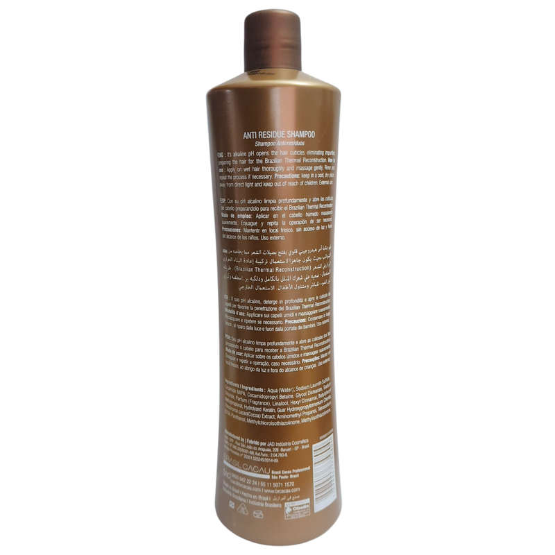 Brasil Cacau - Anti Residue Shampoo - Step 1 - 1 Liter