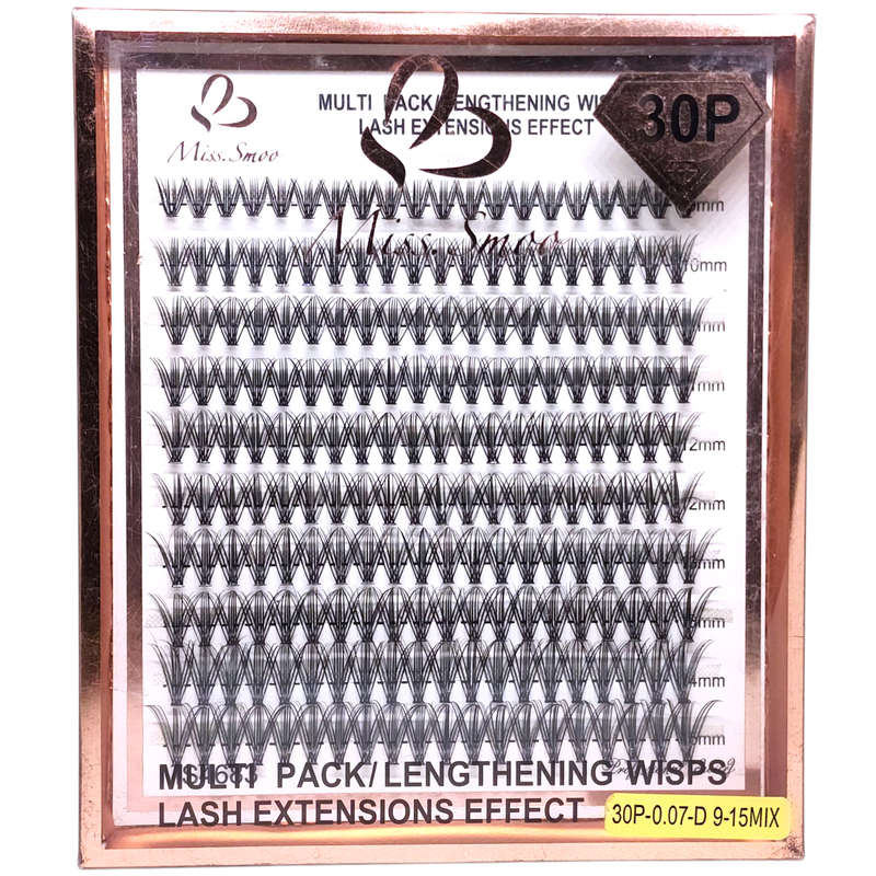 Eyelash Extension - 30P-0.10-D - 9 to 15mm Mix