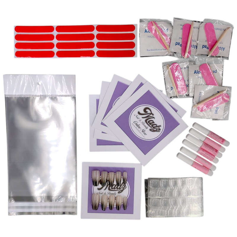 Press-On Nails Card Packaging Set - 6 sets