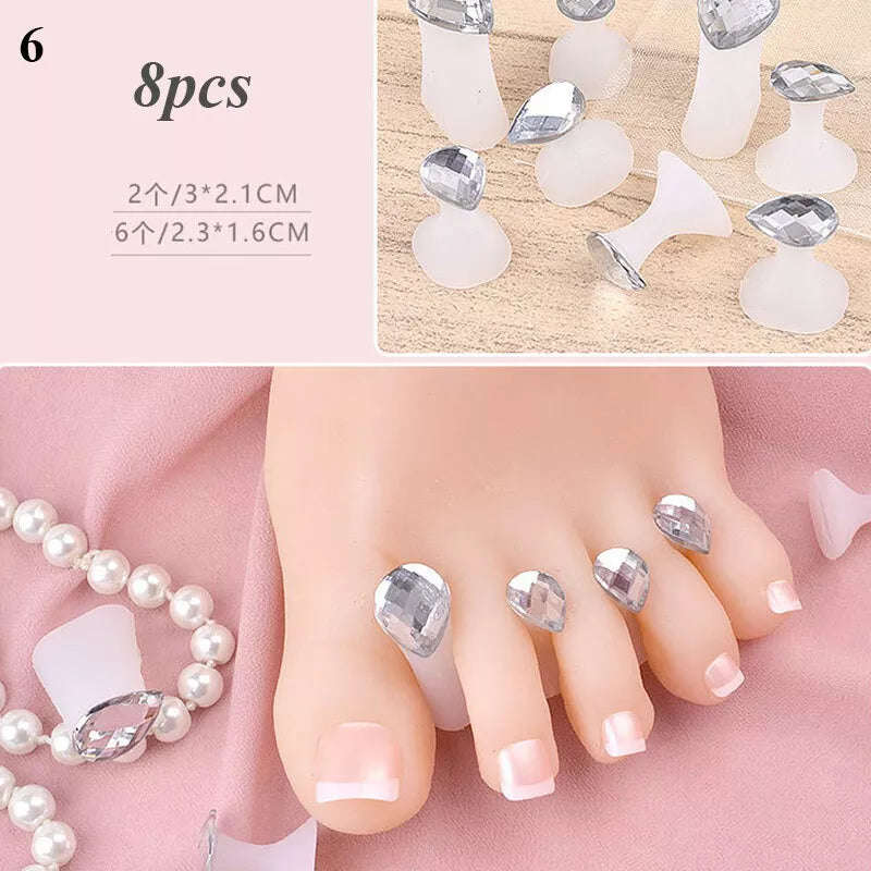Silicone Toe/Finger Separator - Set (8pcs)