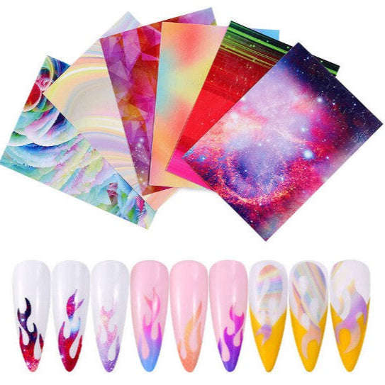 Sticker - Flame - 6pcs (Buy1, Get 1 Free)