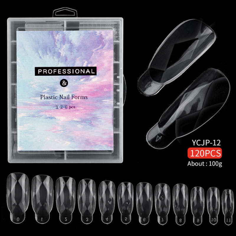 Nail Extension  Re-Usable Dual Form/Mould 120pcs for Poly Gel - YCMJ-12