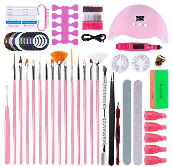Manicure Set with Drill & UV Lamp - TZ08