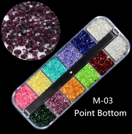 Grids Nail Decoration 12pcs