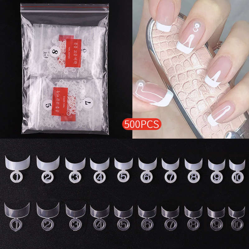 French Edge - Nail Tips - 500pcs - Bag (Buy 1, Get 1 Free)
