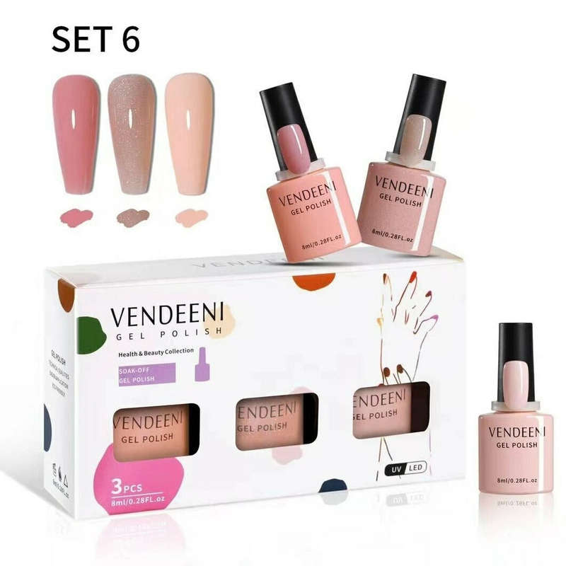 Vendeeni - UV Gel Polish - 3pcs Set - Set 6