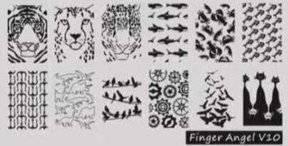Stamping Plate - Finger Angel V