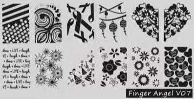 Stamping Plate - Finger Angel V