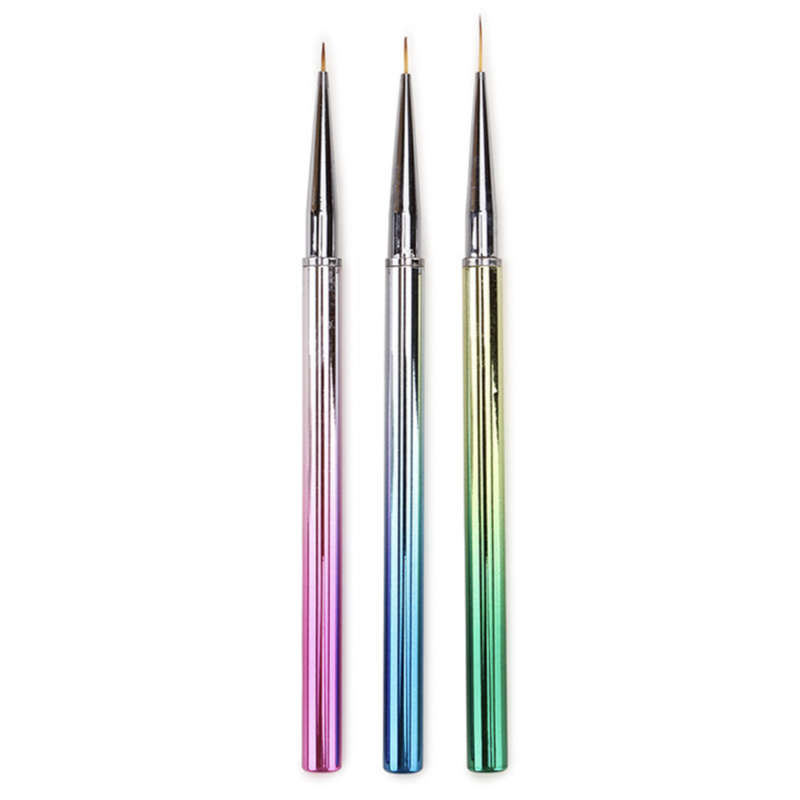 Drawing / Striping Brush - Steal - 3pcs