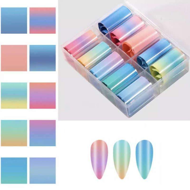 Foil Paper Box - 10pcs - Gradient Set A