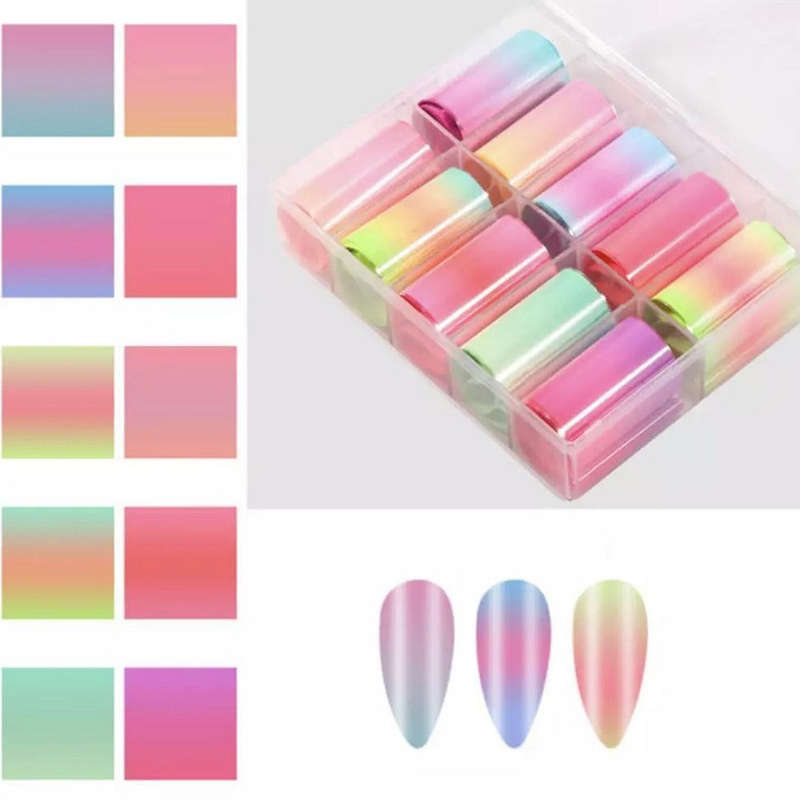 Foil Paper Box - 10pcs - Gradient Set B