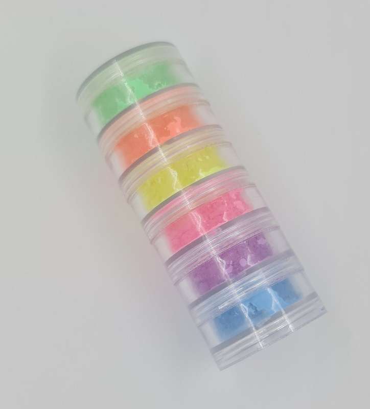 Fluorescent Neon Powder 6pcs
