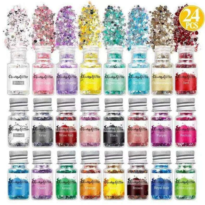 Glitter - Galaxy Chunky - 24pcs