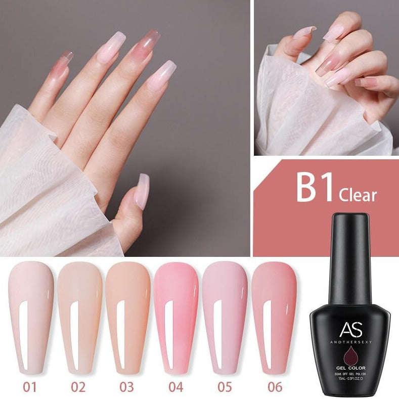 AS - UV Gel Polish - B01 Clear Translucent (Nude) Series