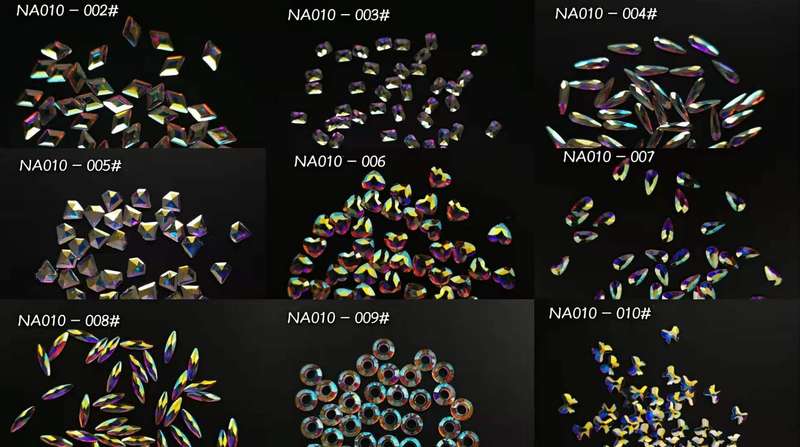 Shaped Nail Rhinestones - 10pcs
