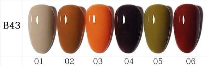 AS - UV Gel Polish - B43 (Orange/Brown) Series