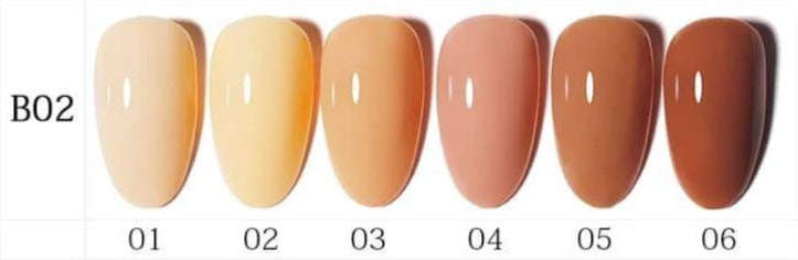 AS - UV Gel Polish - B02 (Brown / Nude) Series