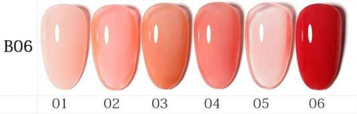 AS - UV Gel Polish - B06 Clear / Translucent (Nude) Series