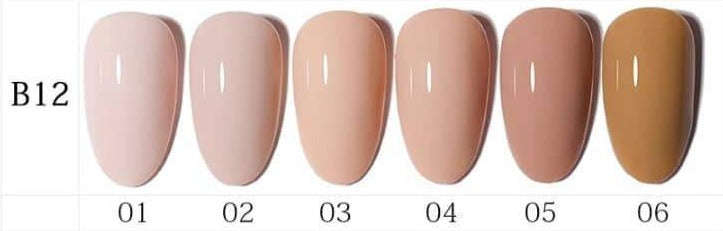 AS - UV Gel Polish - B12 (Nude/Brown) Series
