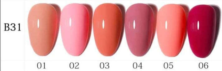 AS - UV Gel Polish - B31 (Nude/Pink/Cover Pink) Series
