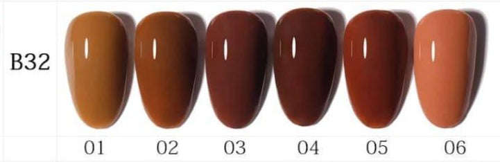 AS - UV Gel Polish - B32 (Brown) Series