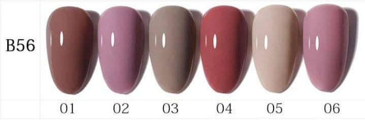 AS - UV Gel Polish - B56 (Purple/Nude) Series