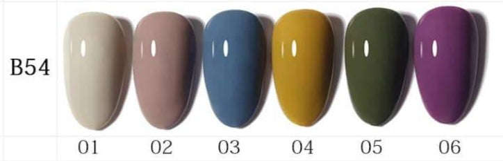 AS - UV Gel Polish - B54 (Grey/Blue/Green) Series