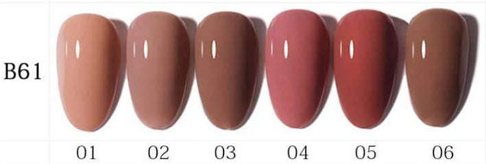 AS - UV Gel Polish - B61 (Nude/Pink/Red) Series