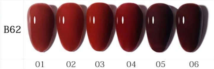 AS - UV Gel Polish - B62 (Wine Red) Series