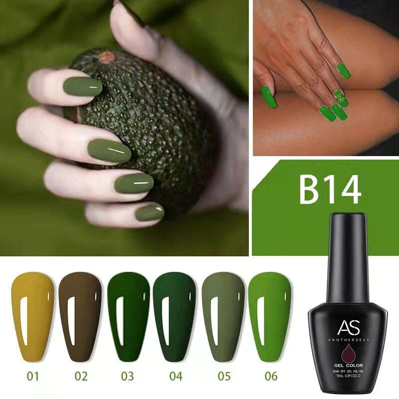 AS - UV Gel Polish - B14 (Avocado Green) Series