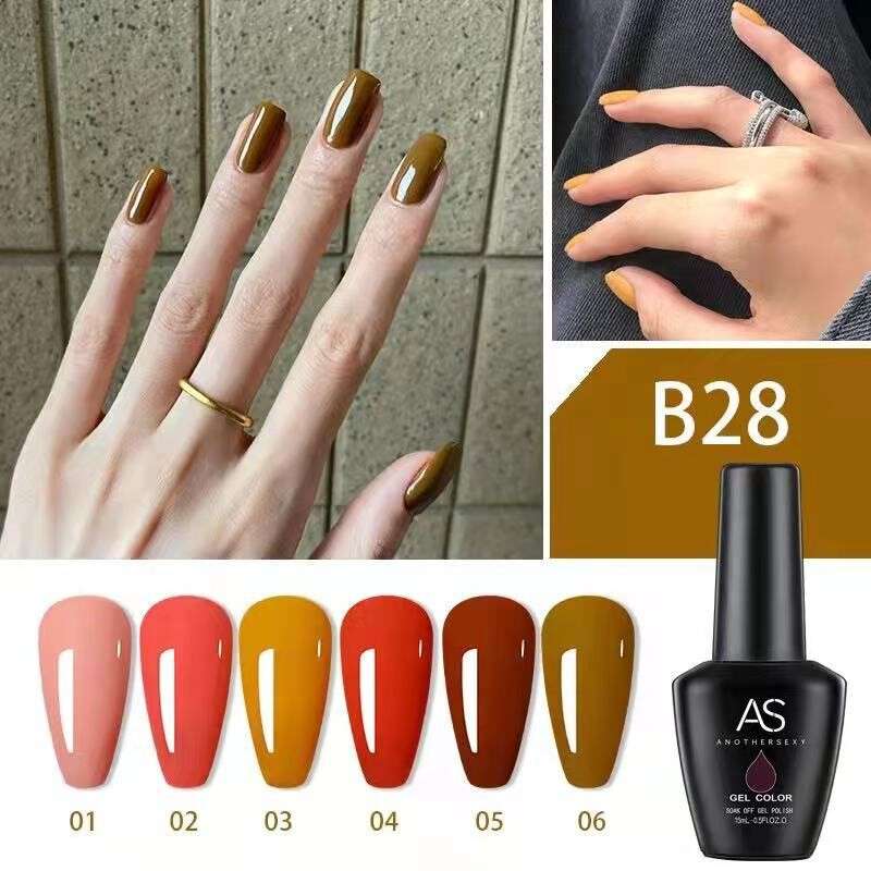 AS - UV Gel Polish - B28 / Grapefruit (Olive/Orange) Series