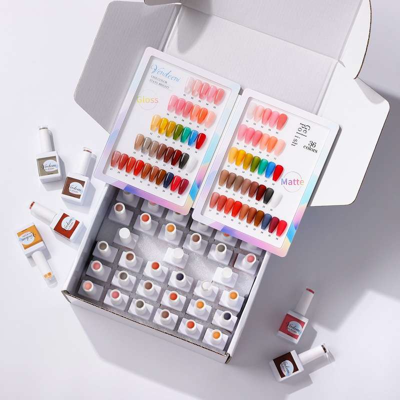 Vendeeni - UV Gel Polish - 36 Colours (Light Pastel) - Set 2