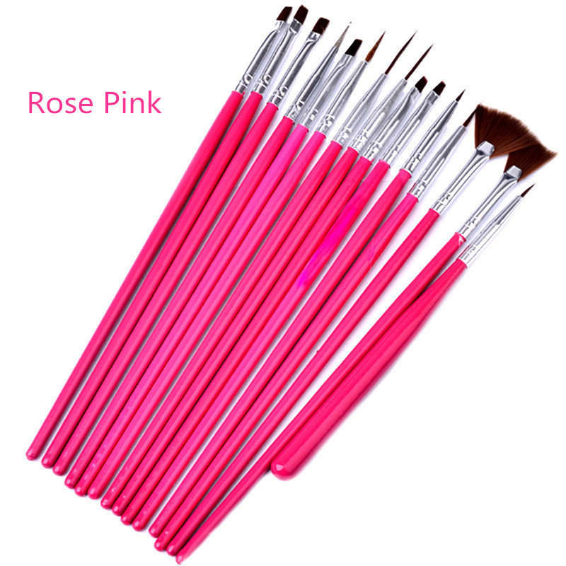 Nail Art Brush Set - 15pcs
