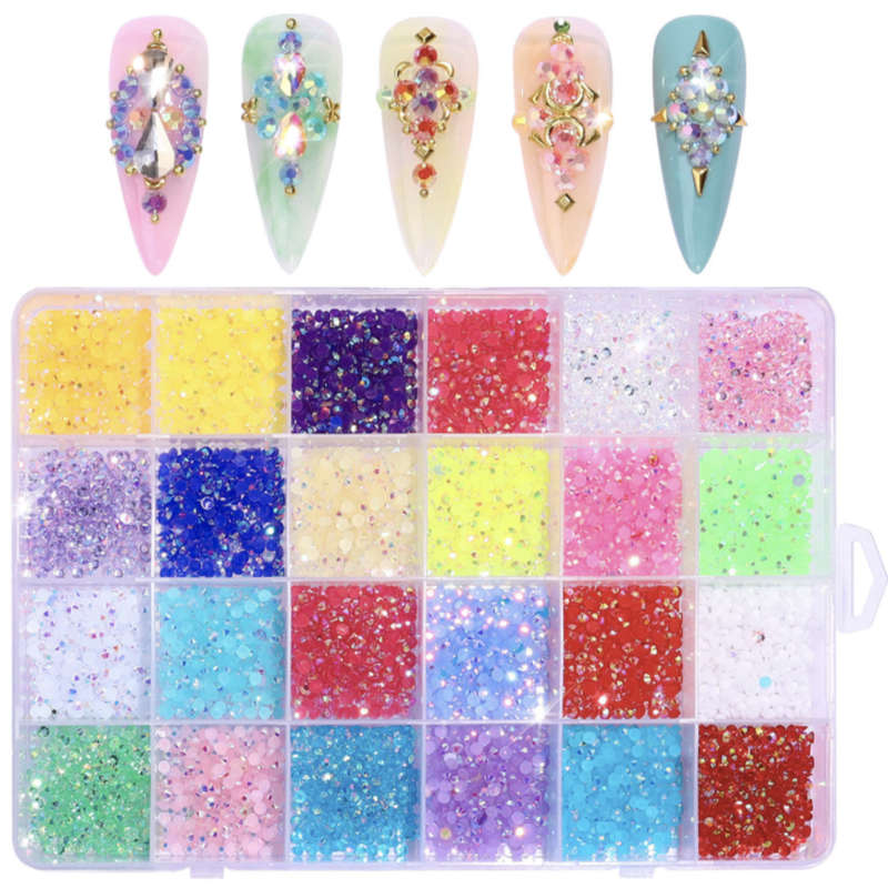 Rhinestones - 24 Light Colours - 3500pcs