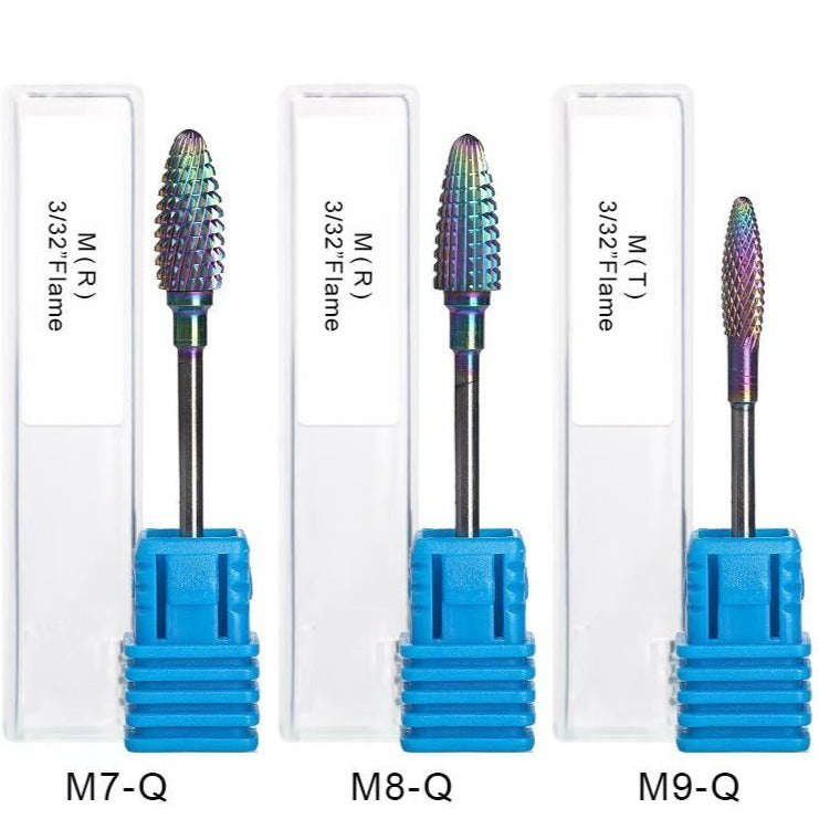 Electric Nail File/Drill Bits - Tungsten Colourful
