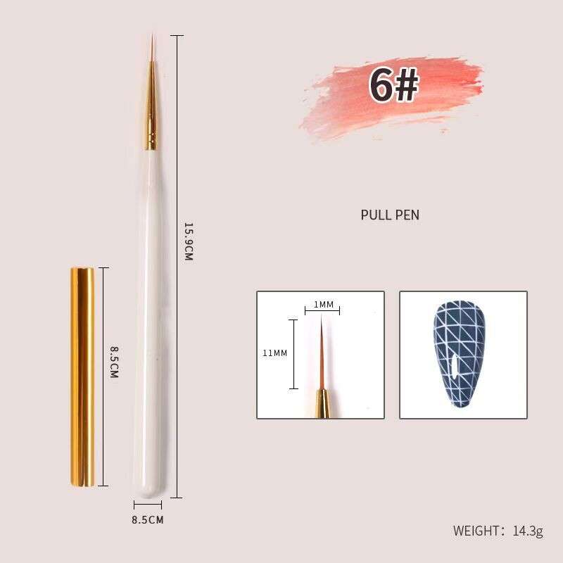Nail Art Brush - Single