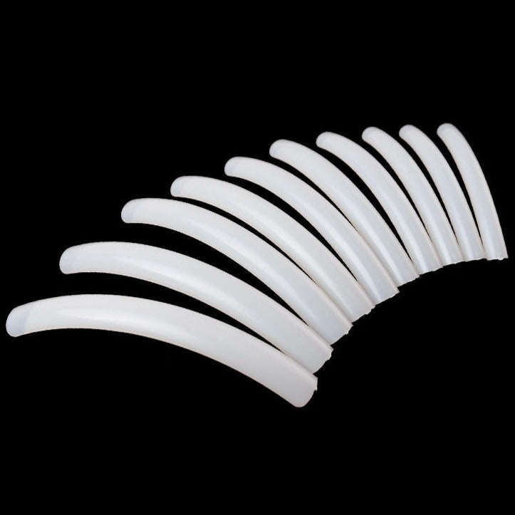 Full / Squoval / Square - XXL Half Cover Nail Tips - 10pcs - Natural