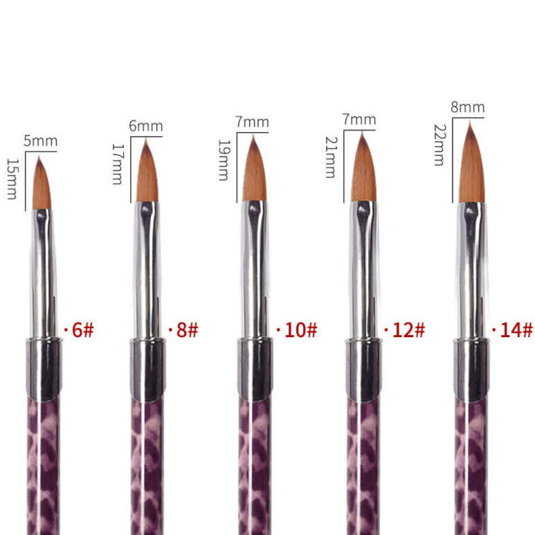 Acrylic Brush - Marble Stem - Single