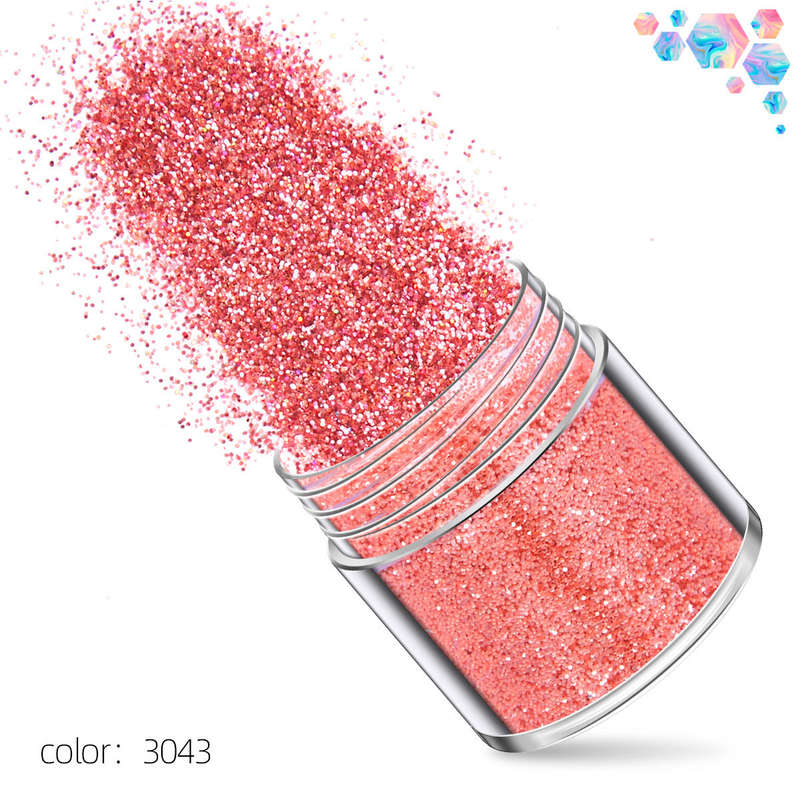 Glitter - 10g x 12pcs - Rose Gold / Pink