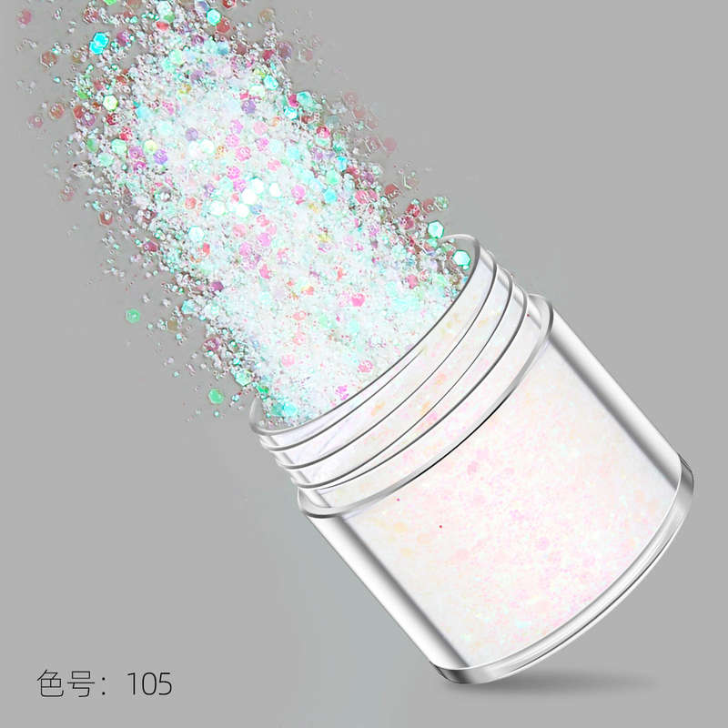 Glitter - 10g x 12pcs - White