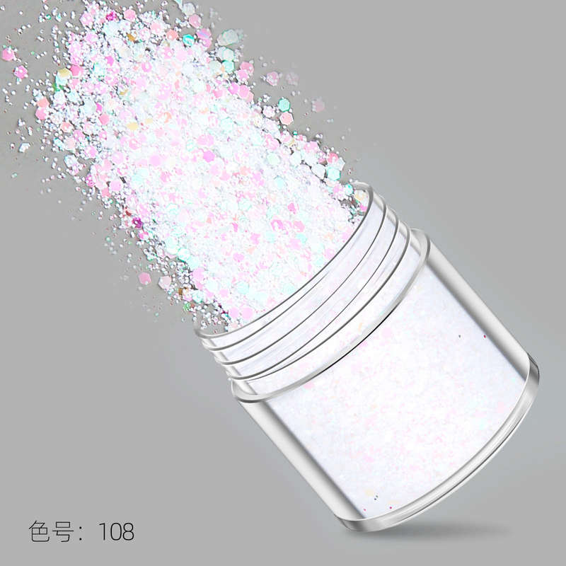 Glitter - 10g x 12pcs - White