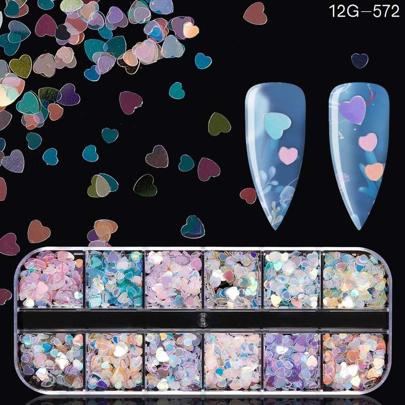 12 Grids Nail Decoration - (572)