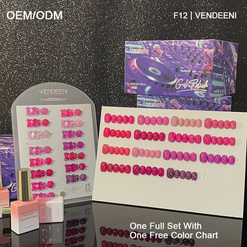 Vendeeni - UV Gel Polish - 15pcs Set - F12