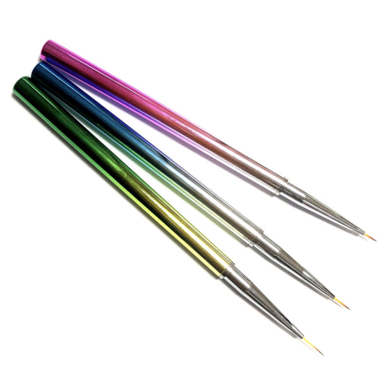 Drawing / Striping Brush - Steal - 3pcs