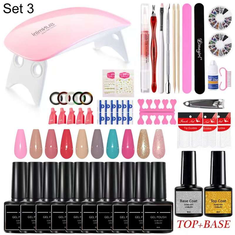 UV Gel Polish Starter Kit - Set 3