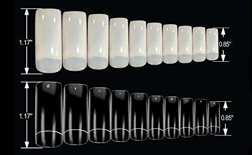Full / Squoval - Halfmoon - Nail Tips - 100pcs - Box (Buy 1, Get 1 Free)