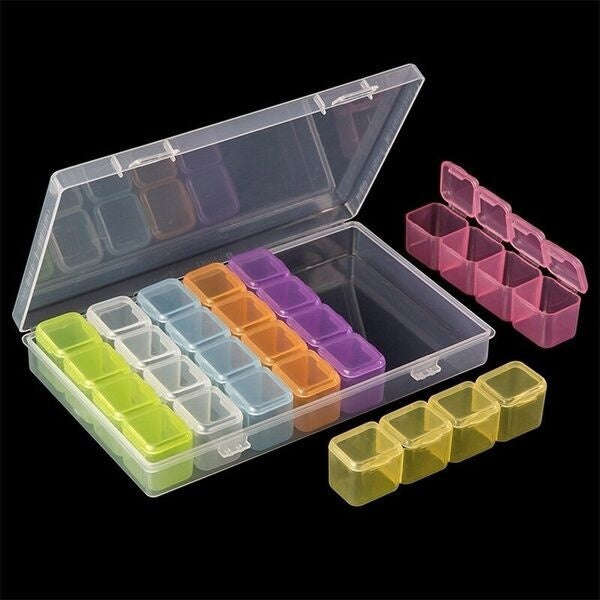 Storage Box Plastic - Division Box - Colourful