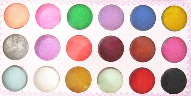 Acrylic Colour Pigment Powder - 18pcs